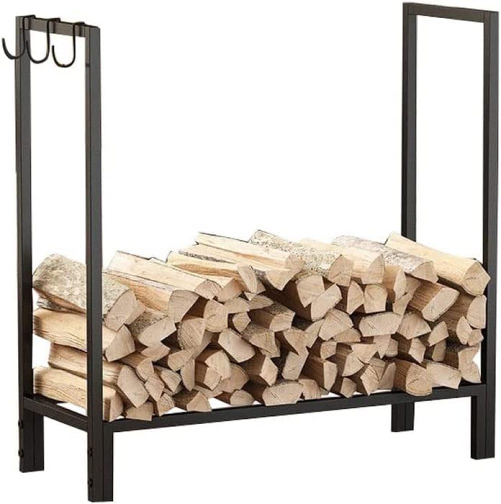Outdoor Firewood Holder Rack for Fireplace Wood Storage Log Store Indoor and Outdoor Wood Rack for Firewood Logs