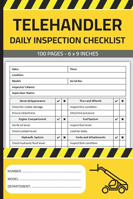 Telehandler Sdaily Check List.pdf Telehandler Daily Inspection Checklist Telehandlers Pre Use Inspection ...
