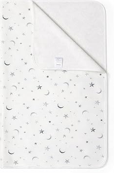 Baby Waterproof Bed Pad Washable Mattress Pad Reusable Underpads Bed Wetting Incontinence Cover for Baby Toddler Children and Adults-White Star