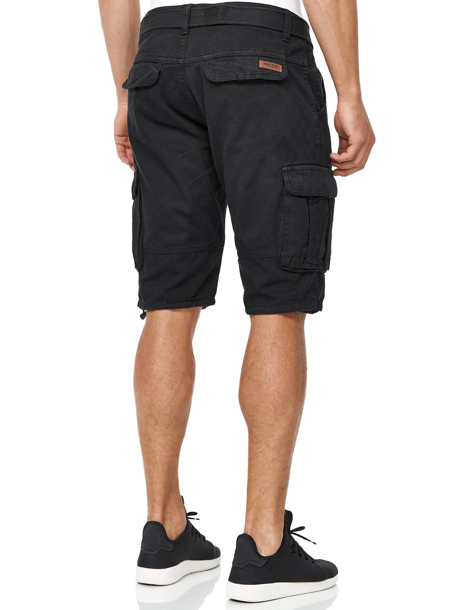 Indicode Hombres Monroe Shorts | Pantalones Cortos Cargo con cinturón Incluido