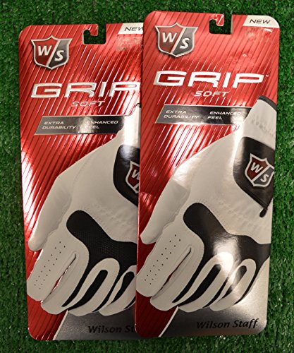 2 Wilson Staff Grip Soft Golf Gloves - Right Hand - Extrra-Large