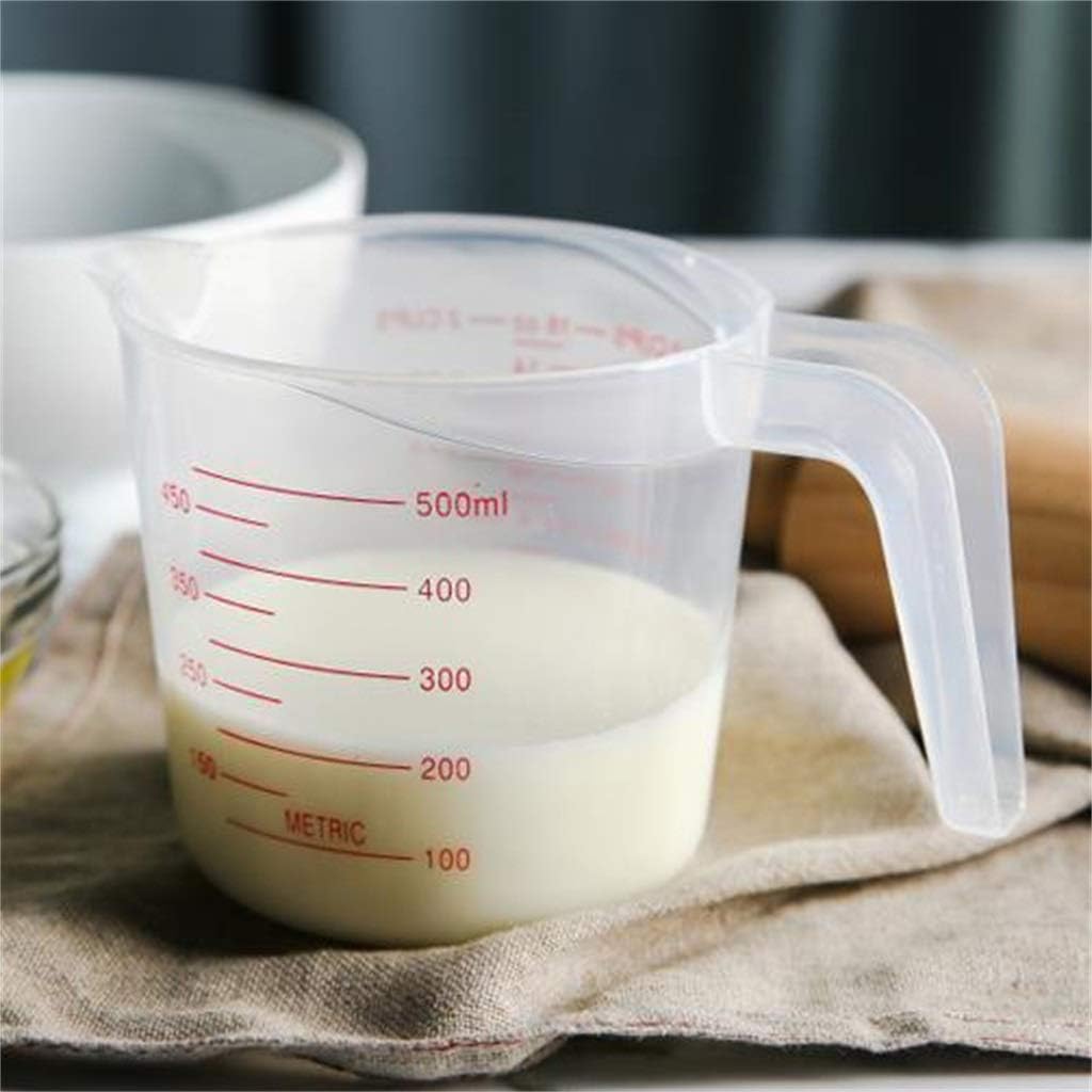 Measuring Cup, 500 Ml Plastic Clear Scale Kitchen Baking Cooking Tool