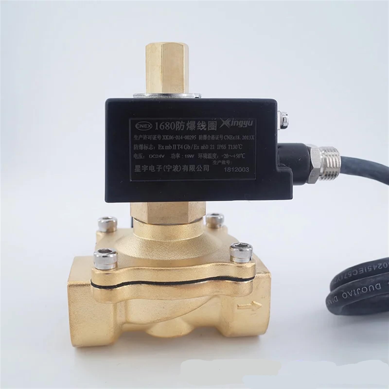 COSZWQDP Solenoid valve1-1/2 2 inch 12VDC 24VDC 220V AC Normally open valve(Onecolor)