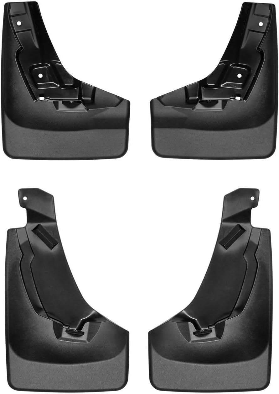 WeatherTech Custom No Drill Splash Guard MudFlaps for Toyota RAV4, RAV4 Hybrid - Front & Rear Set (110105-120105), Black