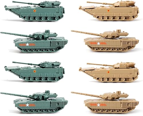 ViiKONDO Kit de modelo de tanque de juguete, vehículo militar escala 1144 ruso T-14 Armata tanque de batalla principal vs ZTD-05 China Vehículo