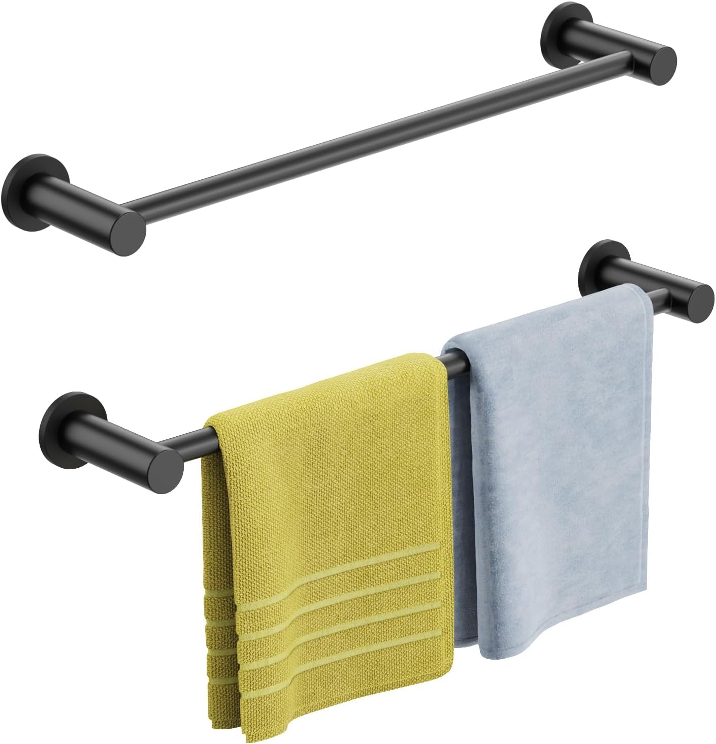 ULIBERMAGNET Magnetic Towel Holder, Adjustable Magnetic Towel Strip with Anti-slip Function, for Classroom Chalkboard, Refrigerator Dishwasher Washing Machine (Pack of 2)