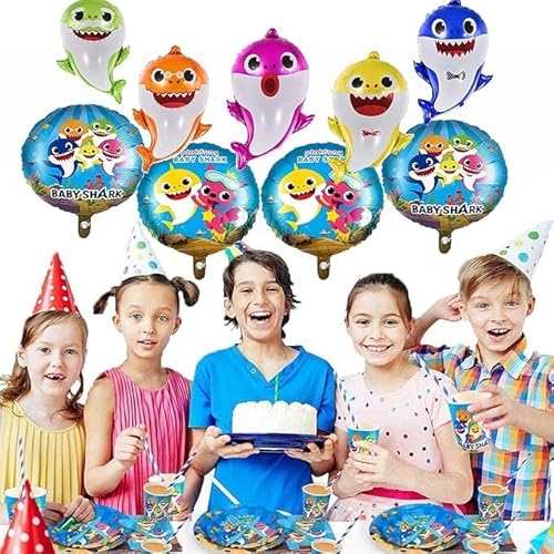 Tuhi Products TPSB01 Shark Party Supplies For Baby, Helium Baby Shark Party Balloons thumb #5
