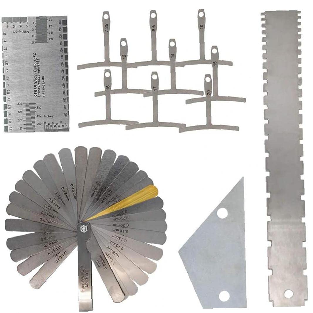 Buy Guitar Luthier Tools, 13 Set Luthier Measuring Tools Set Include