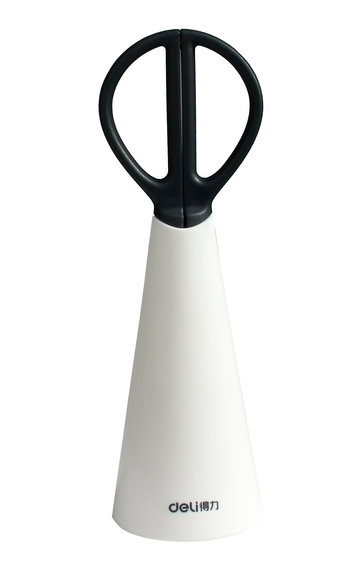Emartbuy White 17 cm Stainless Steel Scissors With Stand