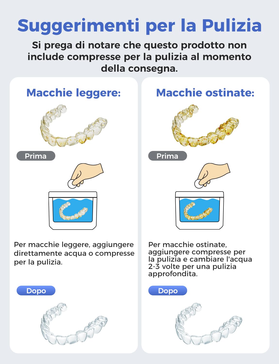 Pulitore Ultrasuoni 48000Hz, Pulitore Ultrasuoni Apparecchio Denti 200ml con UV Lampada e Pulizia di Baske, per Bite/Protesi dentali/Fermi/Testine di Spazzolini da Denti, Bianco