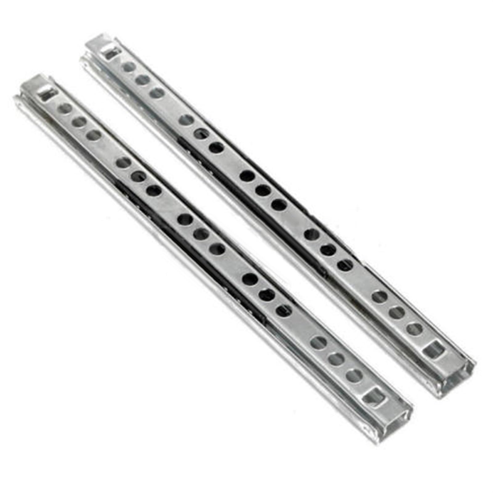 FJQFHH Drawer runners, 2pc Full Extension Kitchen Cupboard Rail(13in)