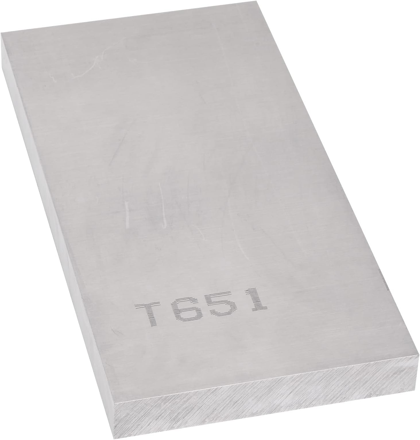6061 T651 Aluminum Sheet 6 X 12 X 1"(25.4 Mm) Thick Flat Aluminum Plate Covered with Protective Film, Rectangle Heat Treatable 1.0" Aluminum Metal Plate from Espessu