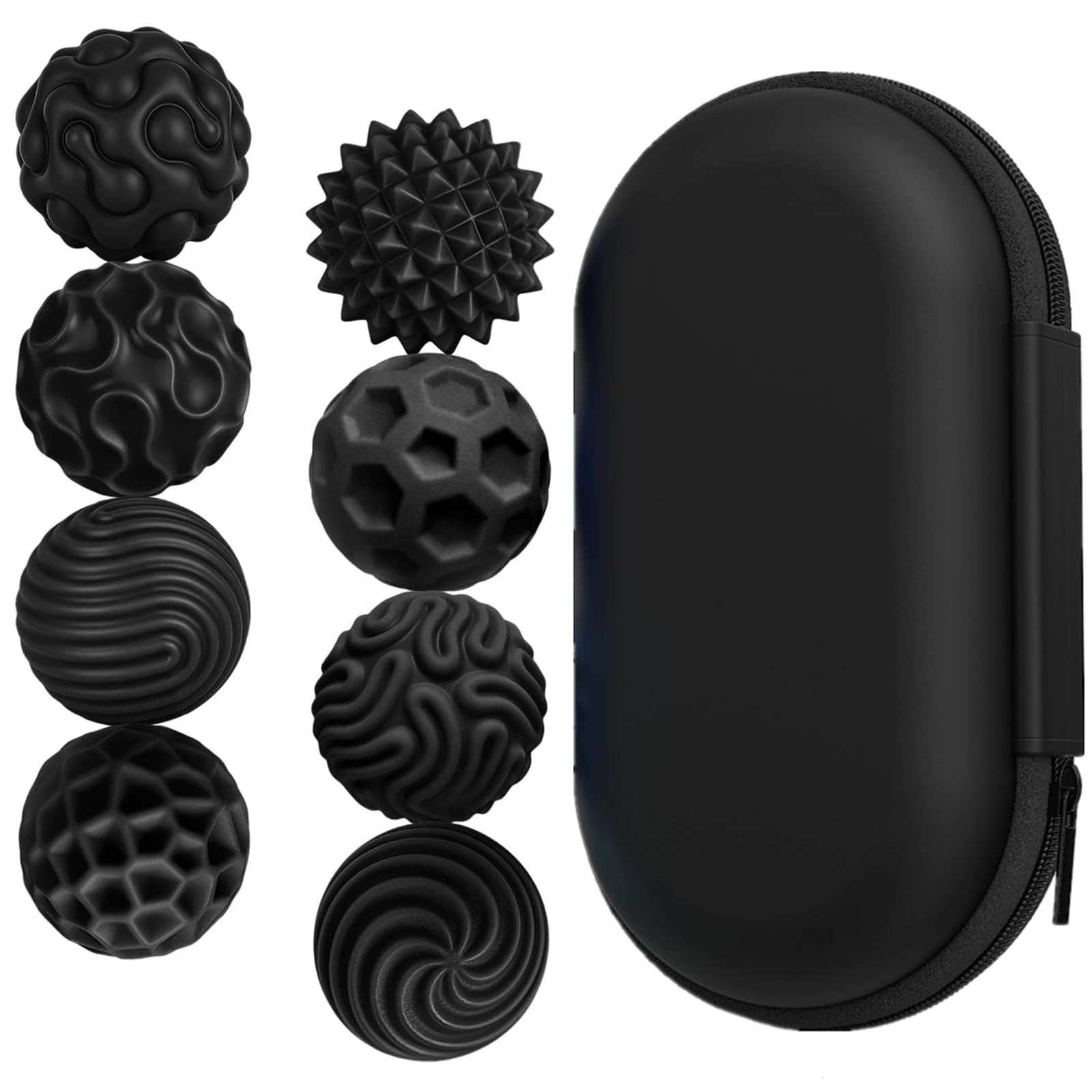 Donboly Magnetic Balls Fidget Toys, Sensory Fidgets for Adults, Stress Relief Desk Toys, Office Magnetic Ball Set (Black)