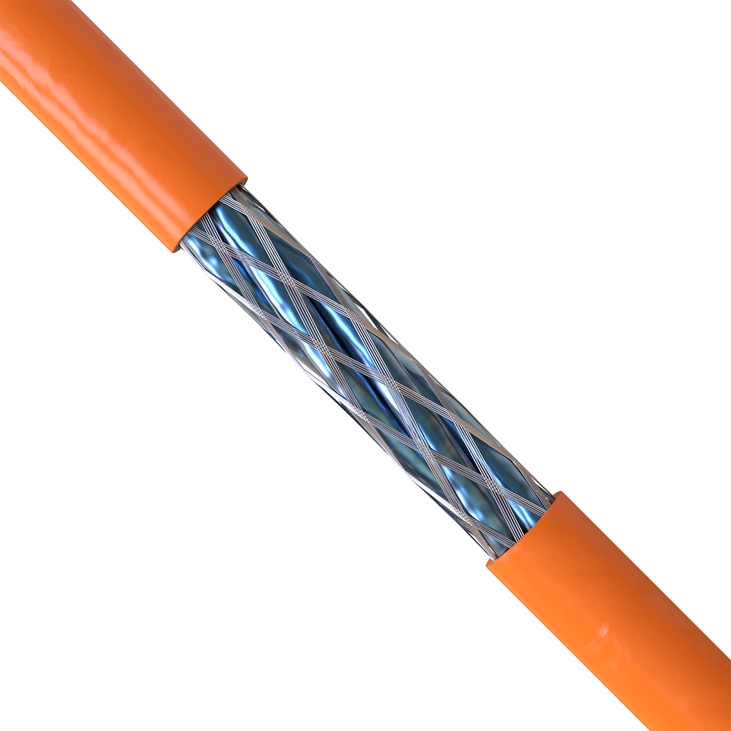CAT 7 Verlegekabel 50m Netzwerkkabel Datenkabel LAN CAT7 Kabel Kupfer Installationskabel CAT.7 Gigabit S/FTP Halogenfrei PIMF POE 10Gbit Netzwerk Verkabelung Ethernet | 50m Redstar24