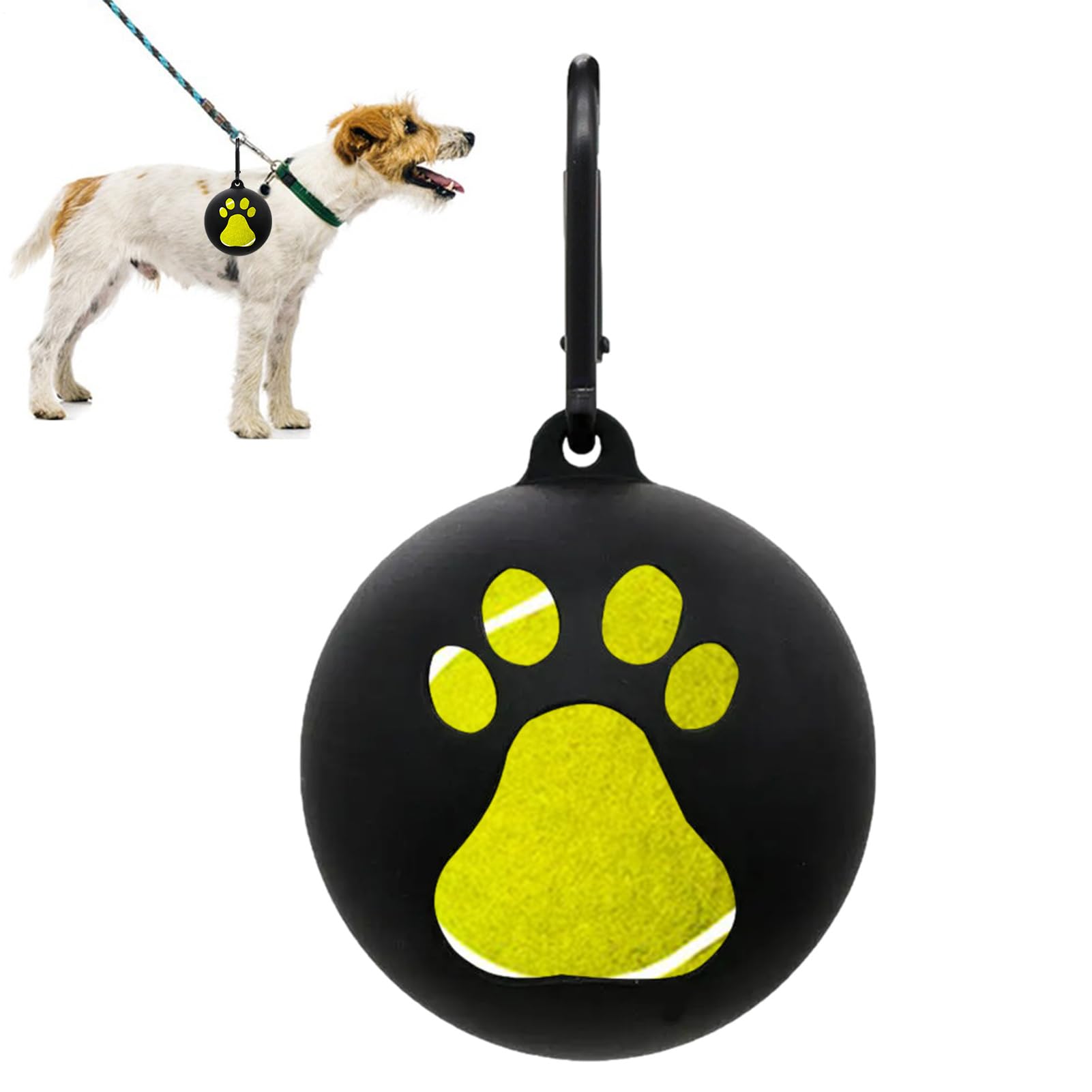 Soporte De Pelota De Tenis Para Perros - Soporte De Pelota De Tenis De Silicona De 2.55-2.67 Pulgadas | Juguetes Portátiles Para Perros, Herramientas De Entrenamiento Ligeras Para Cachorros