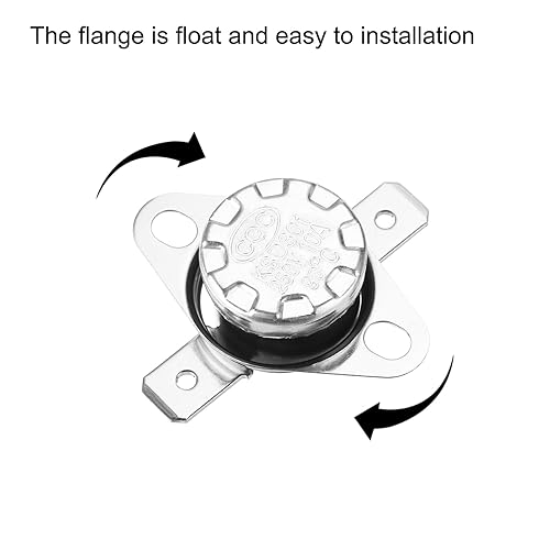 Miniatura 139 de uxcell KSD301 Termostato 221.0 °F/221 ° F 10 A Normalmente Cerrado N.C Ajuste Snap Disc Interruptor de temperatura para microondas, horno, cafeteras