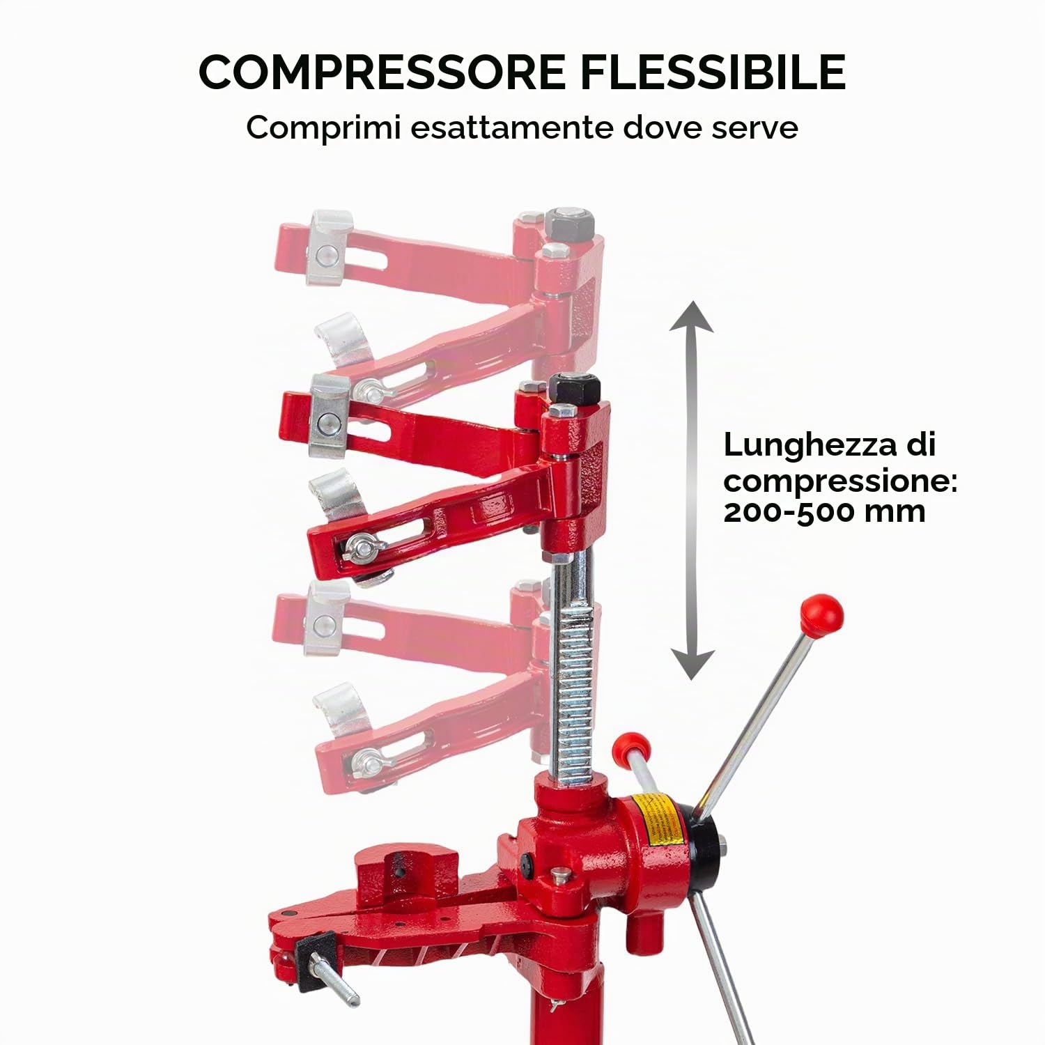 KATSU Compressore per Molle, capacità 2200 libbre, Strumento di Sospensione Manuale per Compressore per Molle Elicoidali per Riparazione di Autoveicoli e Rimozione di Molle per Ammortizzatori