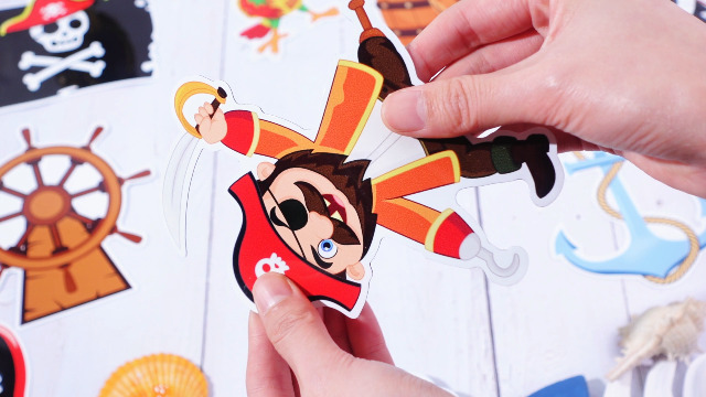 Imanes decorativos pirata para puerta de crucero pack 12 miniatura 7