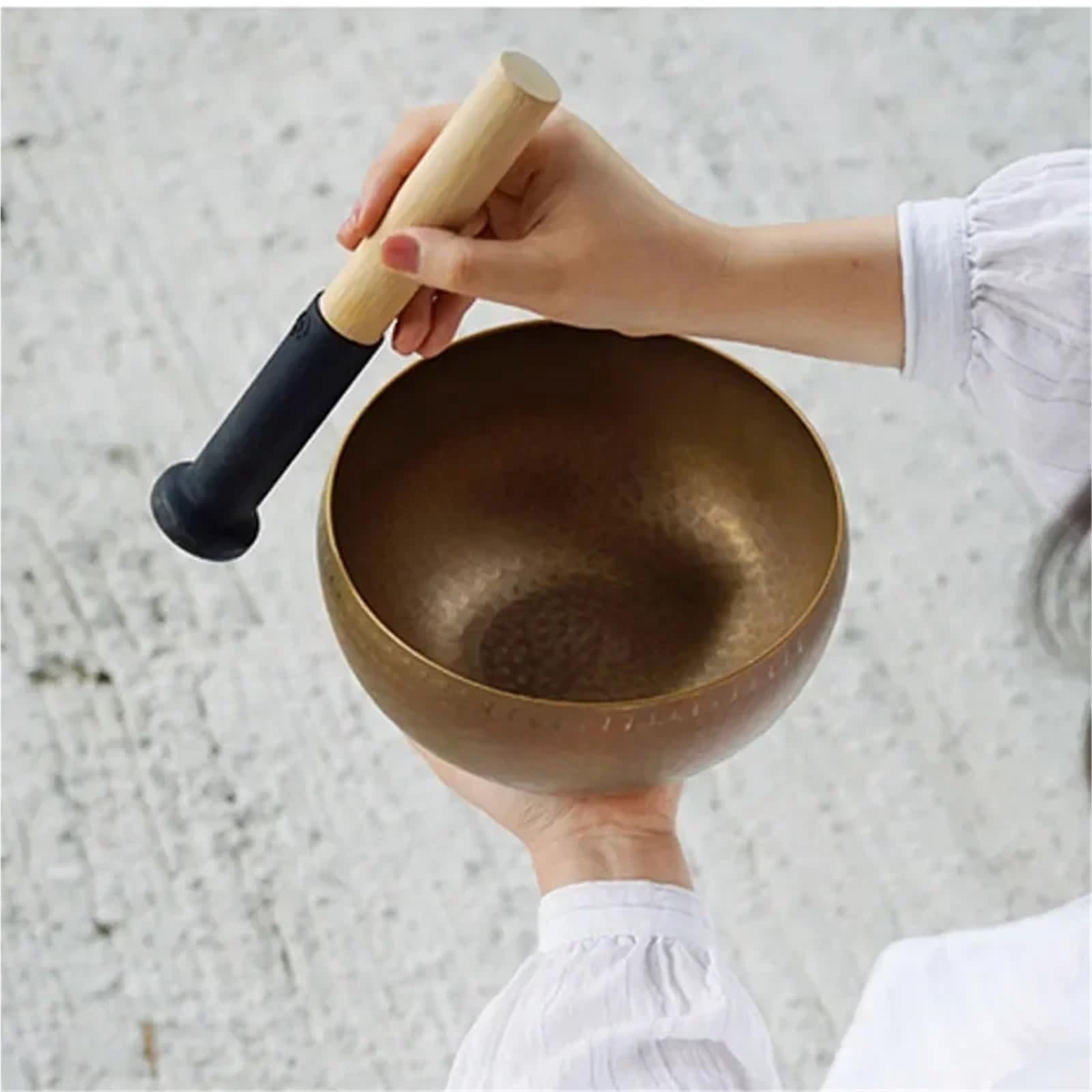 Campana tibetana con suono in bronzo, originale guarigione
