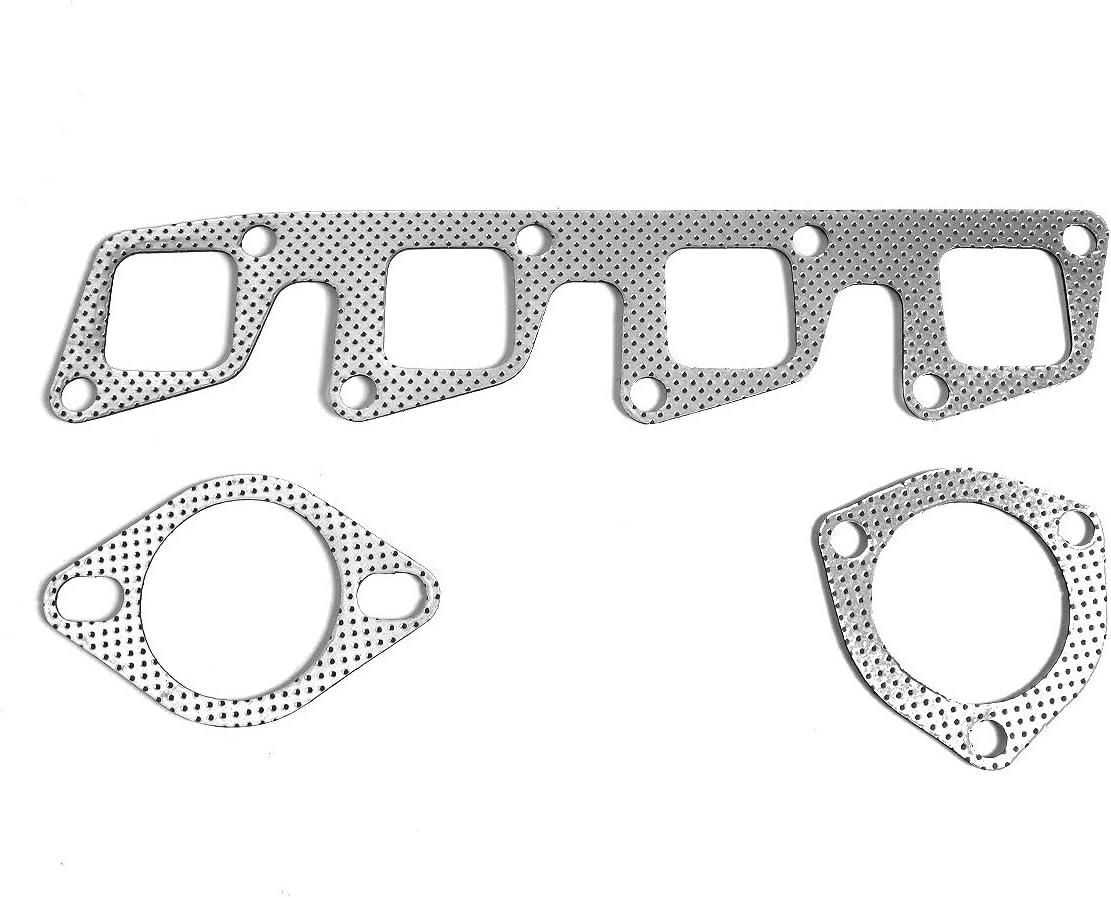 DNA Motoring GKTSET-NS13+DP Aluminum Exhaust Manifold Header Gasket Set Replacement