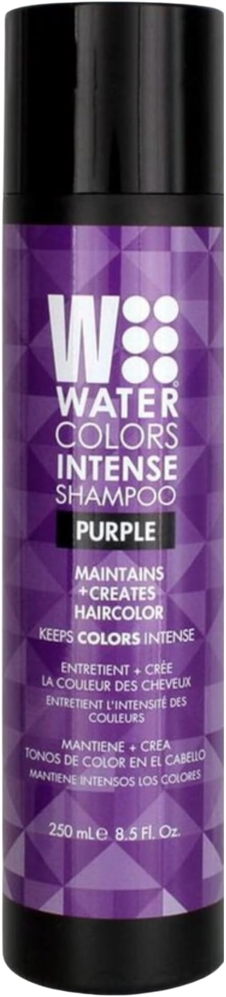 Watercolors Intense Color Depositing Shampoo, Semi Permanent Hair Color 8.5 oz - PURPLE
