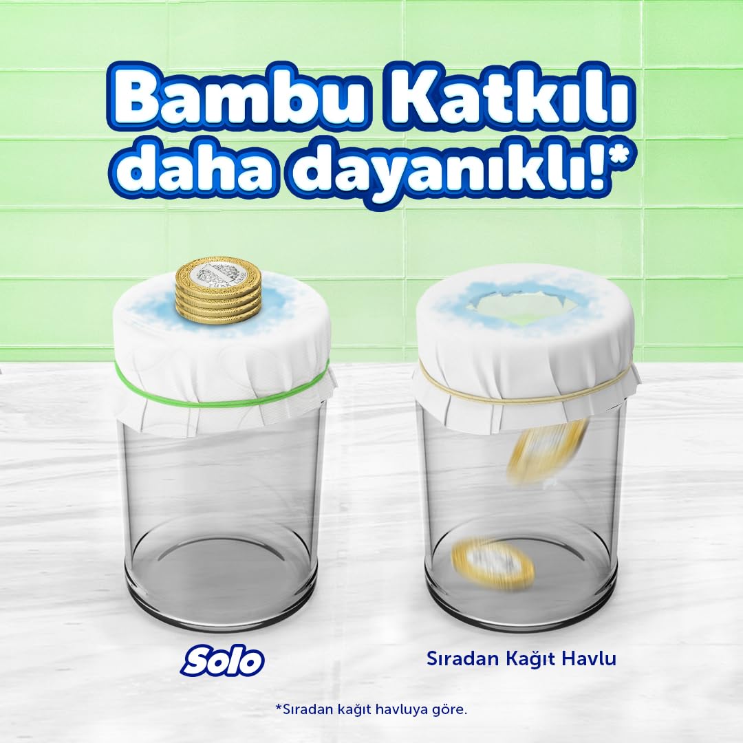 SOLO Bambu Katkılı Kağıt Havlu 12'li