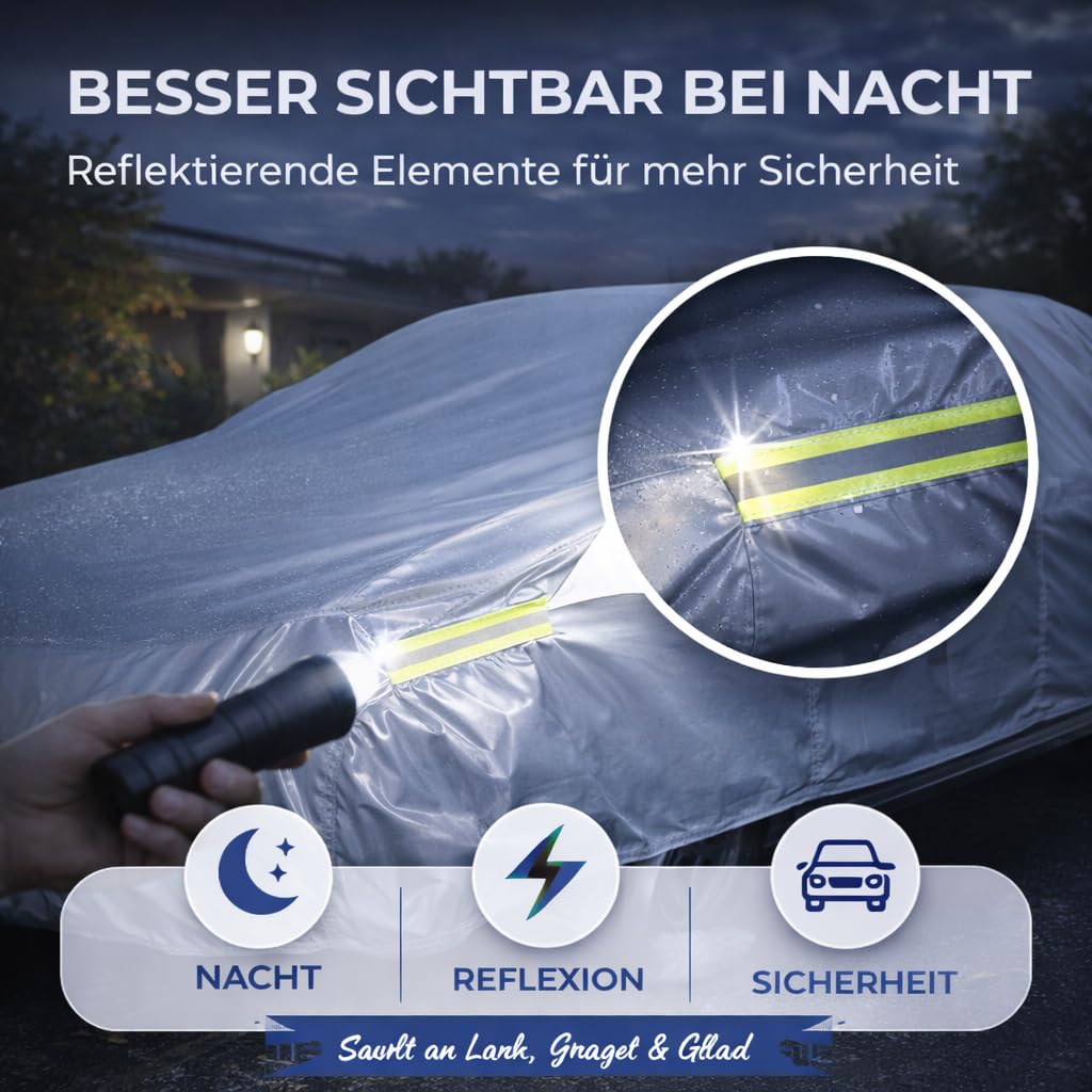 Telo di copertura per auto SUV - Copertura auto & protezione universale per auto - Autogarage - Telo protettivo per auto - impermeabile e resistente alle intemperie (SUV (490 * 190 * 180 cm))