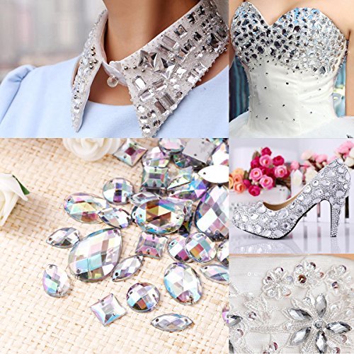 100 pietre di strass in acrilico per il fai da te