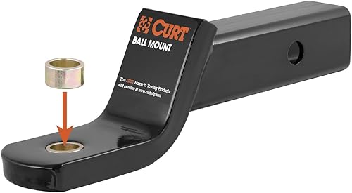 Miniatura 10 de CURT 21101 Buje reductor de agujero de bola para enganche de remolque, reduce el diámetro de 1 pulgada a vástago de 34 pulgadas, zinc amarillo