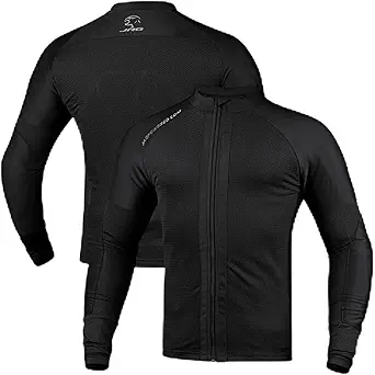 J.A.G. Motorcycle Mesh Shirt for Men with CE Certified Protective Padded Armors