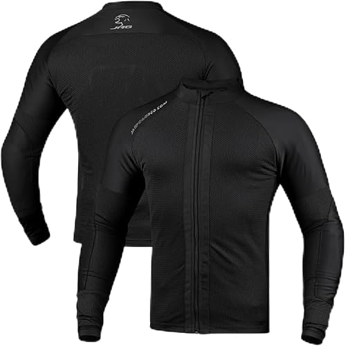 J.A.G. Motorcycle Mesh Shirt for Men with CE Certified Protective Padded Armors | All Season Motorcycle Riding Shirt