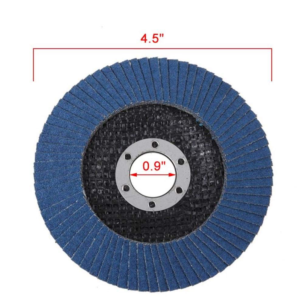 Tarcza Polerska, Profesjonalne Tarcze Listkowe 115Mm/4,5 Ściernice Szlifierskie Ostrza Szlifowanie Tarcz Listkowych Do Szlifierki Kątowej/10Pcs 80Grit