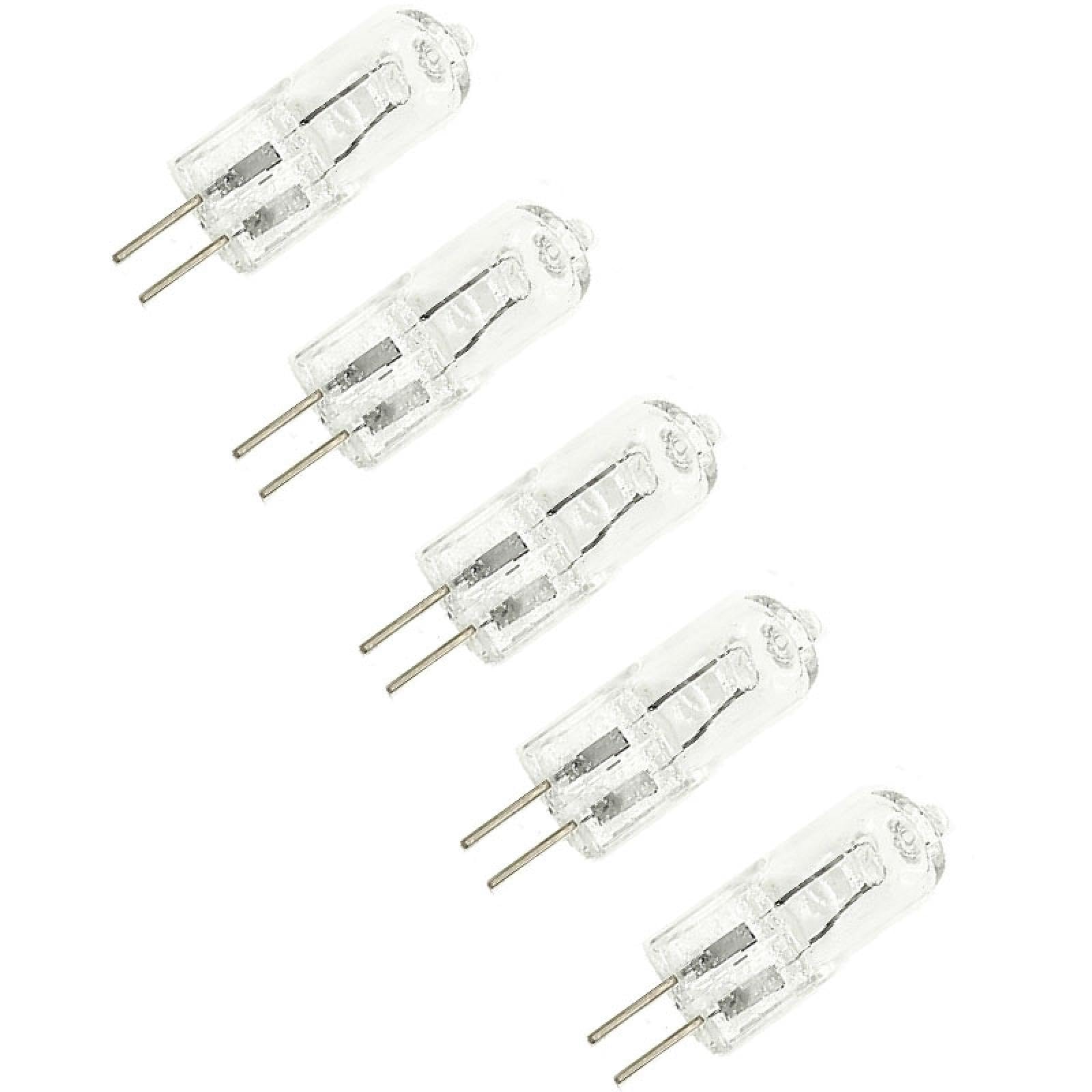 WOLTHID G4 AC120V 35W G4 Bi-Pin Light Bulbs 220V 50W G4 Halogen Bulbs Warm White G4 Halogen Lamp for Under-Cabinet Lights Ceiling Lights 5PCS 120V-35W