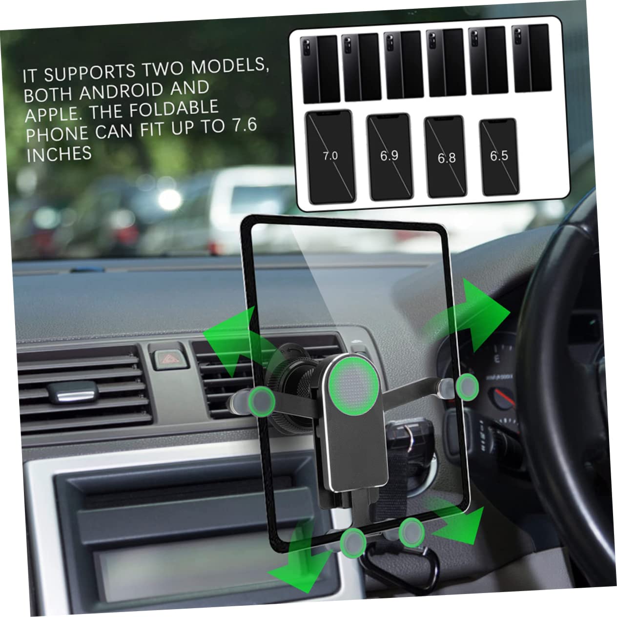 DOITOOL Supporto Universale per Bocchetta per Auto 2 Pezzi per Una Facile Installazione