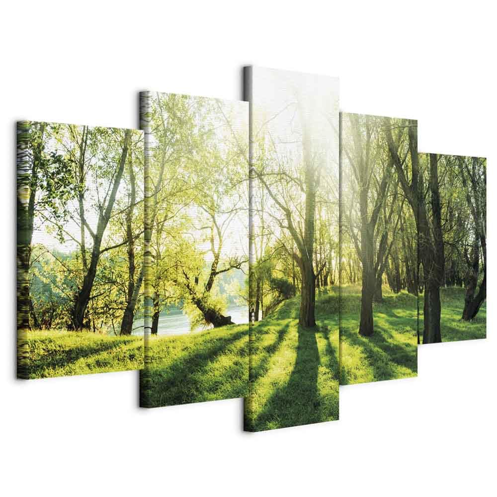 B&D XXL - Akustikbild Akustikschaumstoff, 225x112 cm, 5-teilig, Wohnzimmer