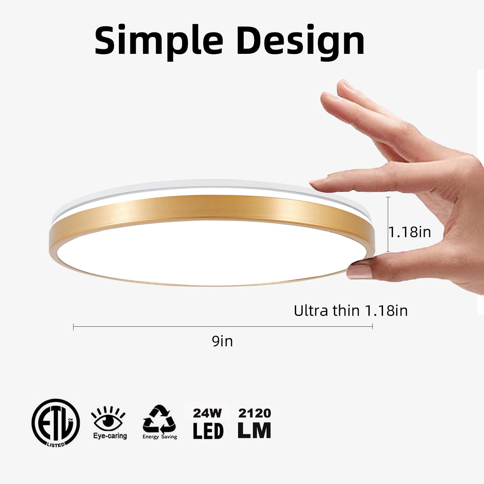 Lampada da Soffitto con Telecomando per le Camerette dei Bambini | 24W, 30CM, Altoparlante Bluetooth, Intensità Luminosa Regolabile, RGB, 3 Temperature di Colore, per la Camera da Letto