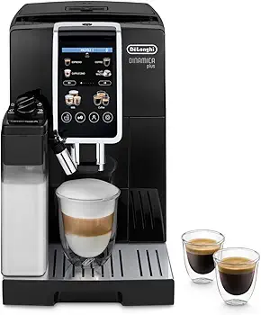 Dinamica Plus ECAM382.70.B Máquina Automática de Café en Grano Máquina Cappuccino con LatteCrema Hot Cafetera Espresso