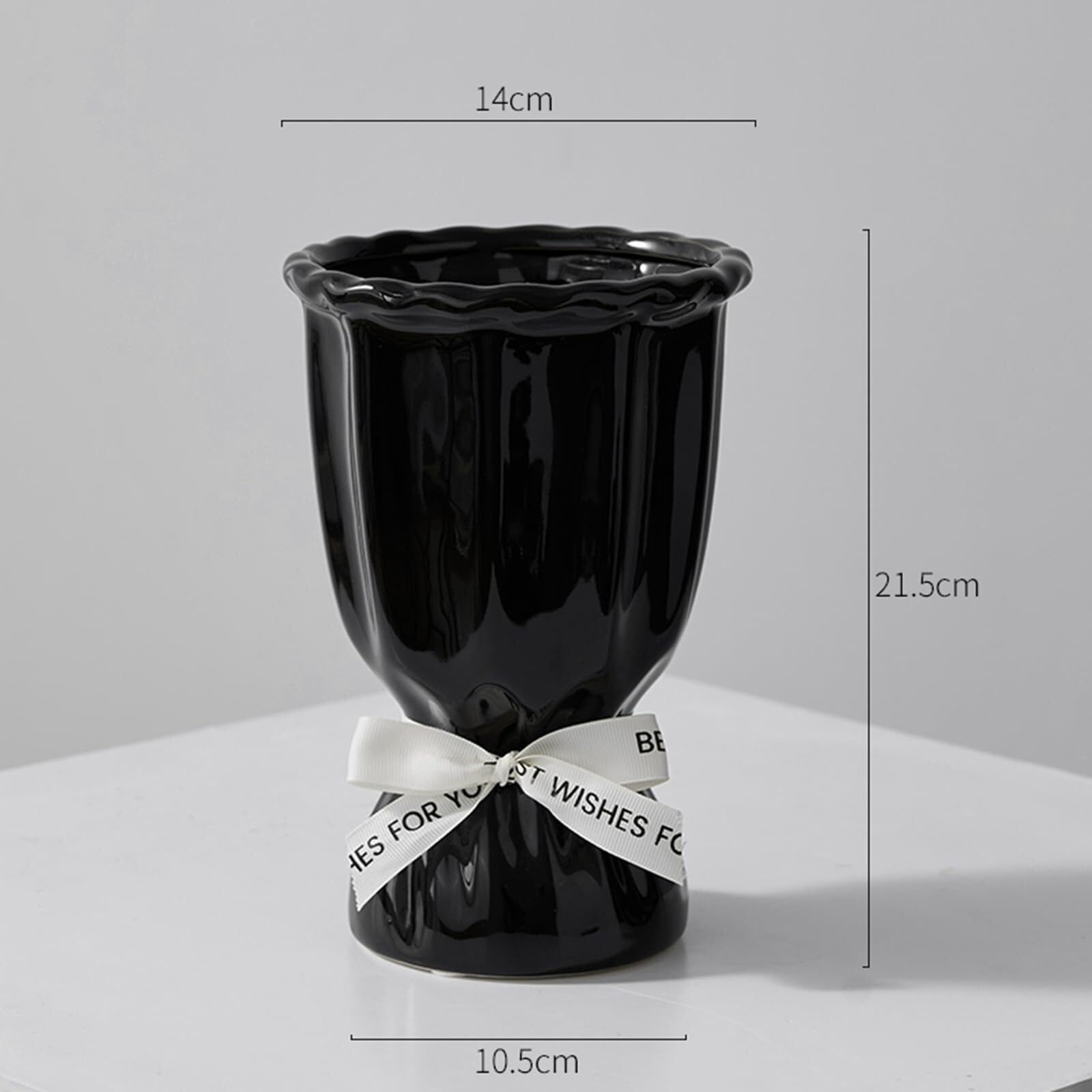 Vasi per fiori Vaso liscio Semplici ornamenti domestici for rose, tulipani, gigli, design lucido Centrotavola