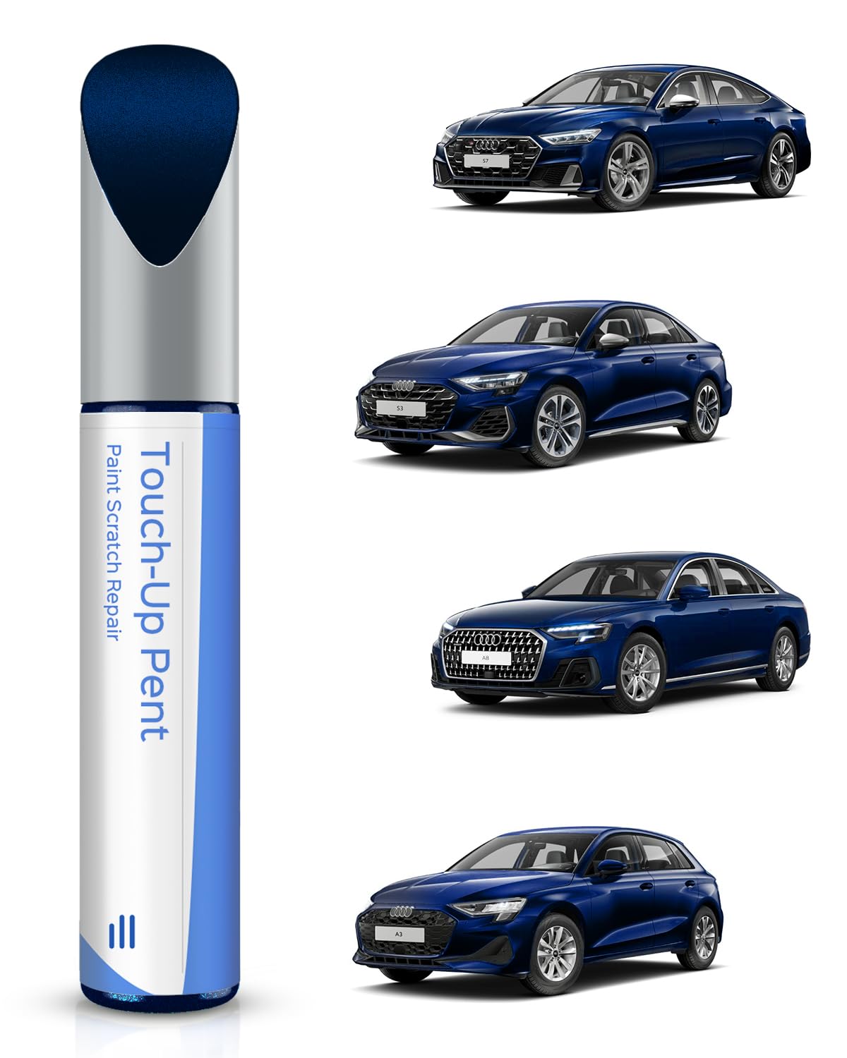 LX5H/2D Navarra - Pintura de retoque azul metalizada para Audi TT/S6/TTS Quattro/S7/S8/A3/S3 – Repara arañazos y astillas