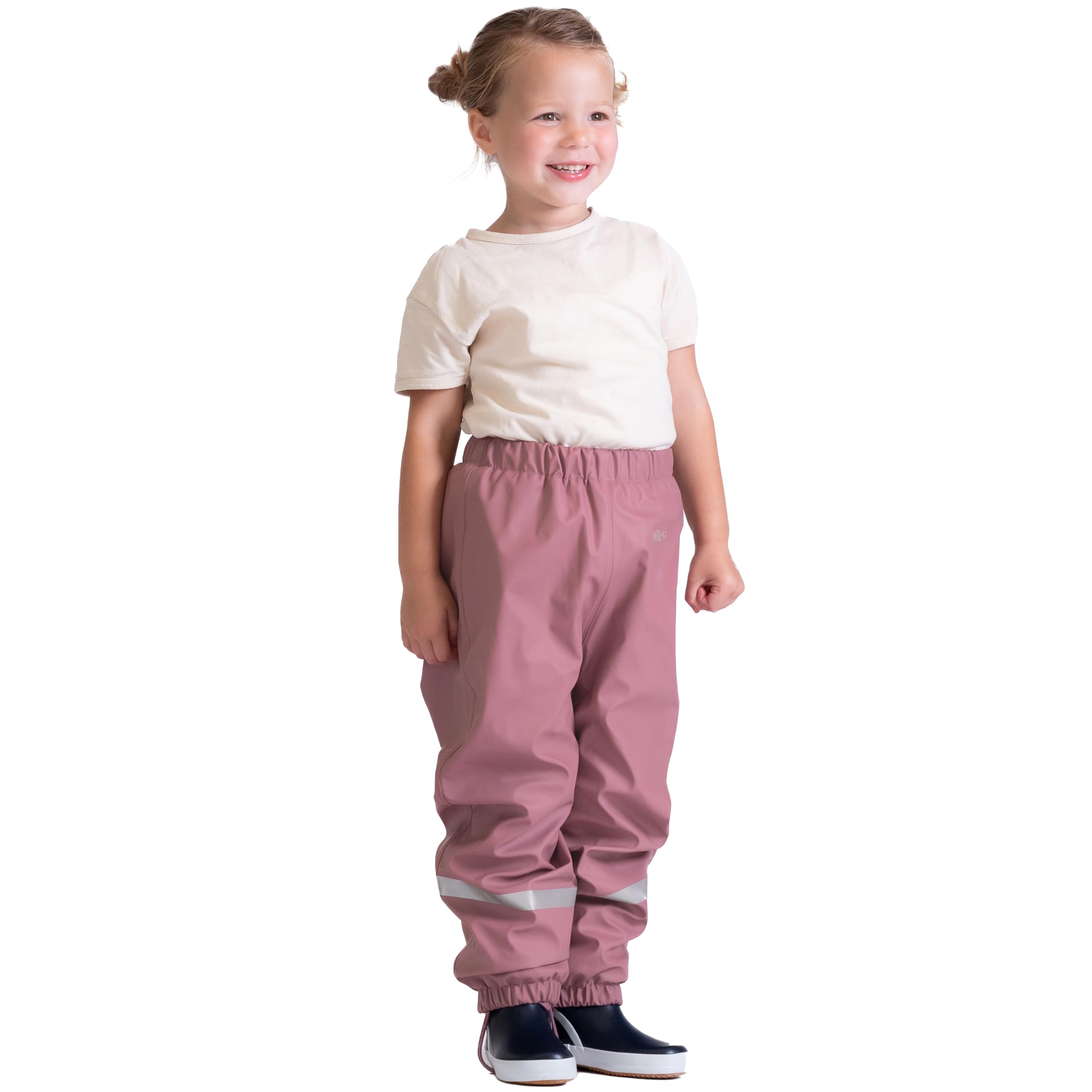 BMS® Schneehose gefüttert ohne Träger für Kinder, ideale Winter-Matschhose und Buddelhose mit kuscheligem Fleece, 100% wasserdicht, besonders hautfreundlich und weich Softskin, Oeko-Tex