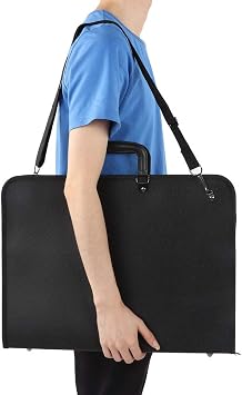 Drawing Board Bag, Art Portfolio Case, 18.9 X 14.5 Inch PVC A3 Art Portfolio Tote, Painting Plate Bag Drawing Sketch Board Storage Bag for Students Designers