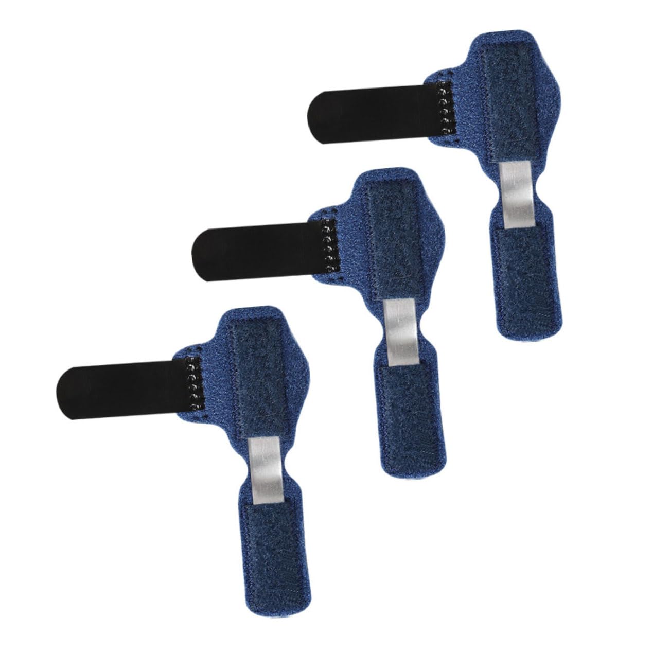 FRCOLOR 3pcs Toe Strap Straightener Support Splints for Toe Brace Toe Splint Support Brace Thumb Brace Big Toe Straightener Aluminum Alloy Blue