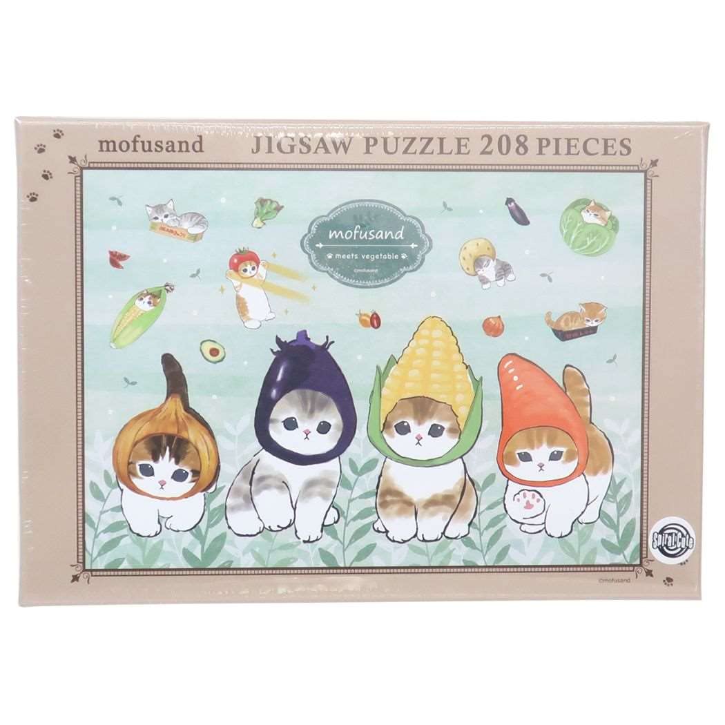 Mofusand Freshly Picked Vegetables Jigsaw Puzzle 208 Pieces ENSKY Japan