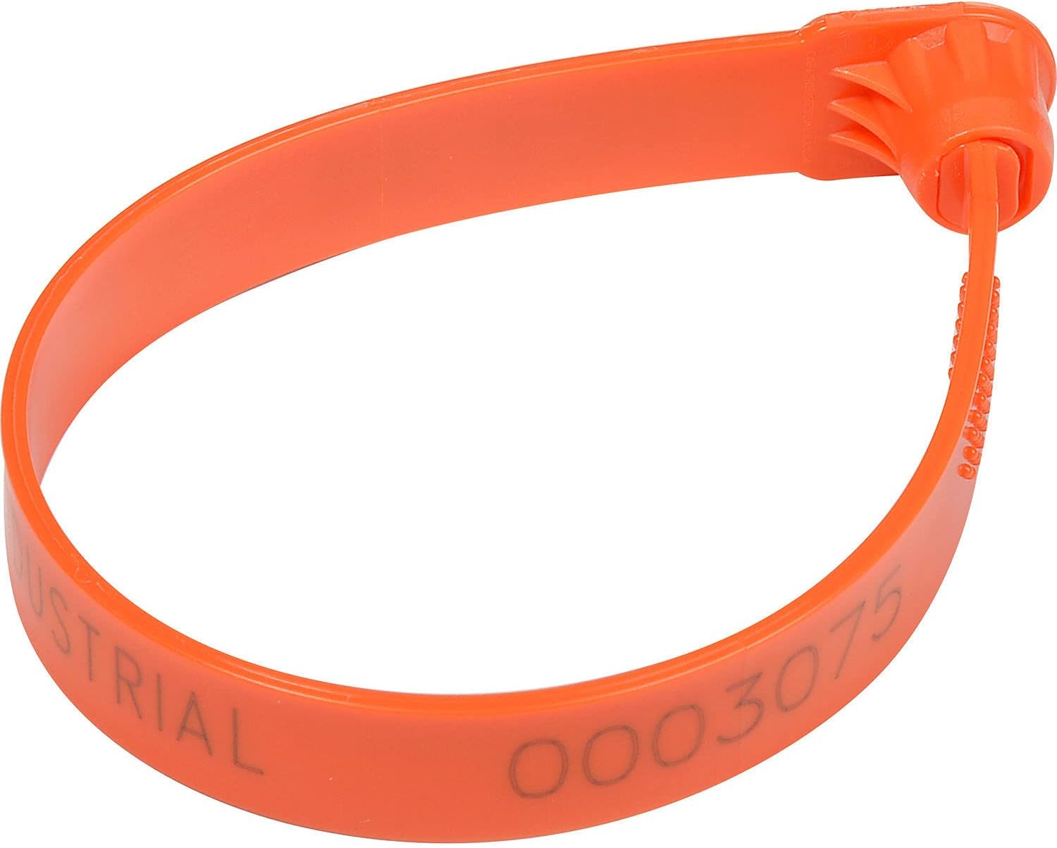 Global Industrial Plastic Truck Seal, 7-1/2L, 60 Lb. Break Strength, Orange, 100/Pack