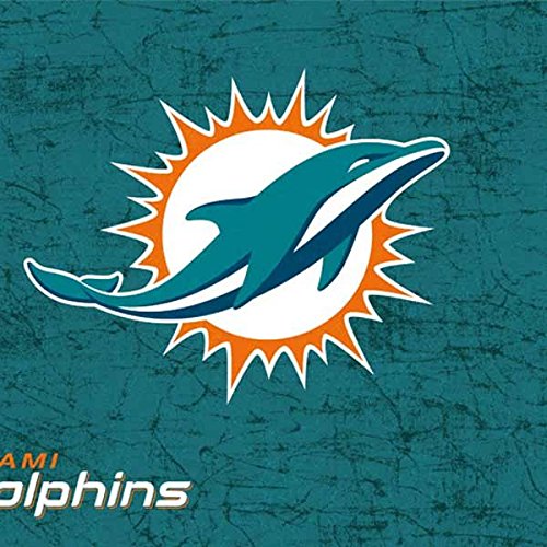 Skinit Decal Gaming Skin Compatible with Xbox 360 Wireless Controller - Officially Licensed NFL Miami Dolphins Distressed- Aqua Design