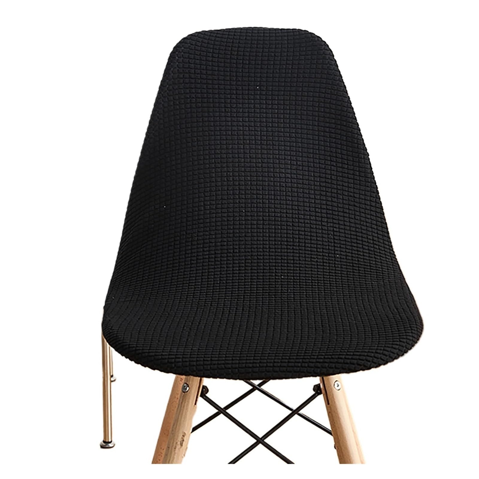 SHBHWS Jacquard Waterproof Shell Chair Cover Short Back Covers Adjustable Dining Room Seat For Bar Party for Hotel, Banquet(Color2)