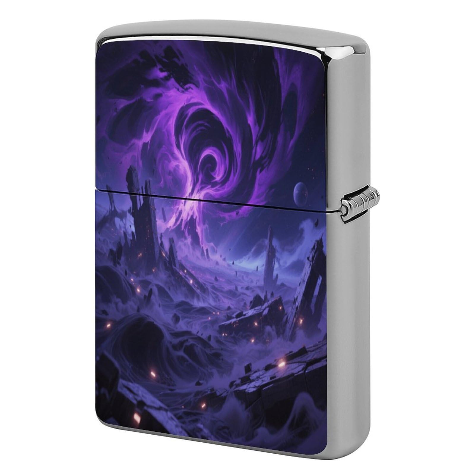Fekiloot Style Interstellar Ruins Lighter Case Cover Metal Lighter Case