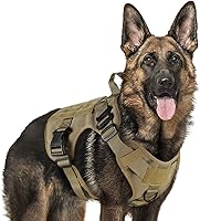 Vista 51 de rabbitgoo Tactical Dog Harness for Large, Heavy Duty Pet Harness with Handle, No-Pull Service Vest Large Breed, Adjustable Military Dog Vest for