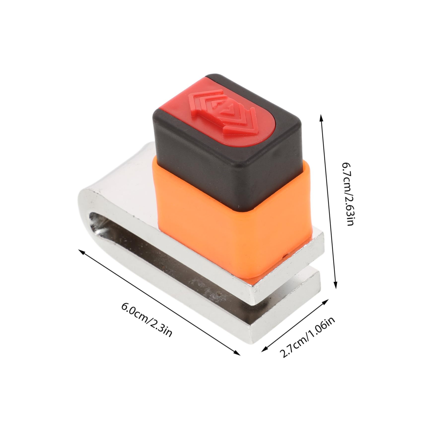 HOLIDYOYO Motorcycle Disc Brake Lock Lightweight Theft Wheel Lock for Mountain Road and Electric Bikes Convenient One Button Operation with Keys for Enhanced Security and Portability