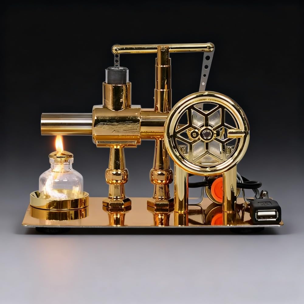 Amazon.co.jp: スターリングエンジンキット、バランスの取れた単気筒